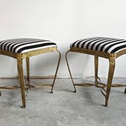 Pair of Mid Century Modern ottomans by Pier Luigi Colli from the 1950s.