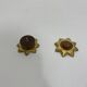 Gold Pair Oak Hand carved Door Handle Pullers Gio Ponti Guglielmo Ulrich