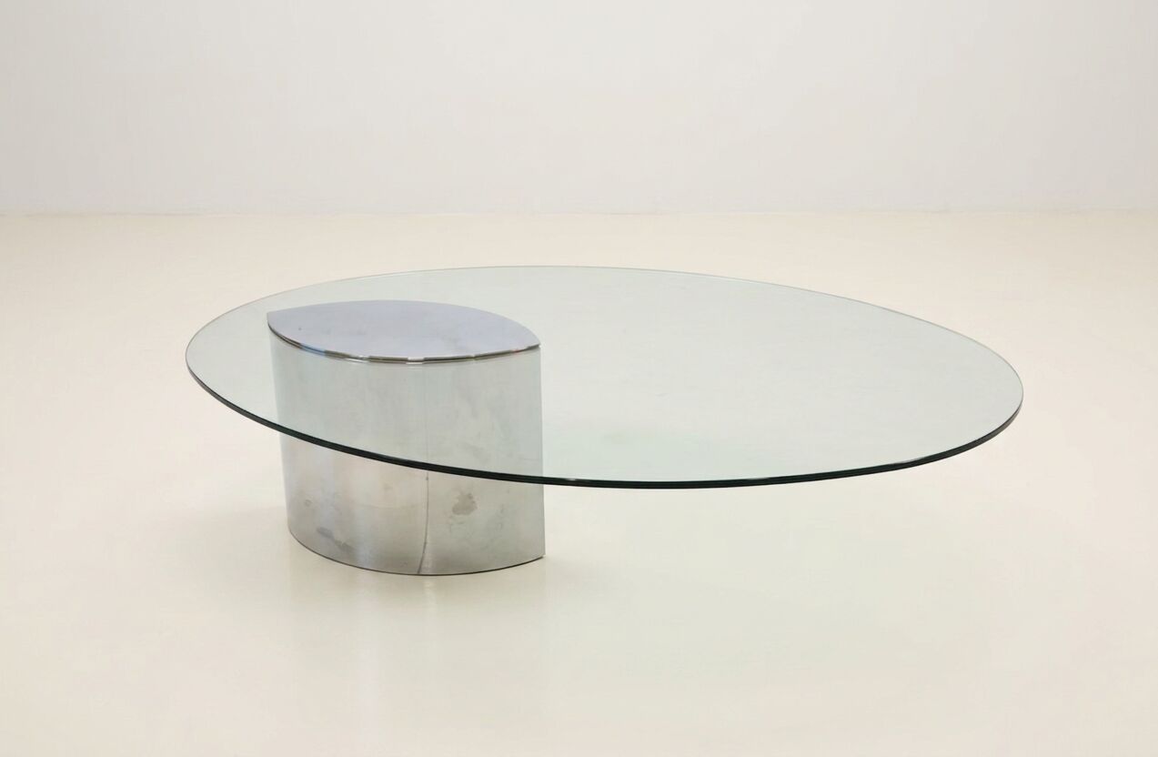 Italian coffee table "Lunario" by Cini Boeri for Gavina