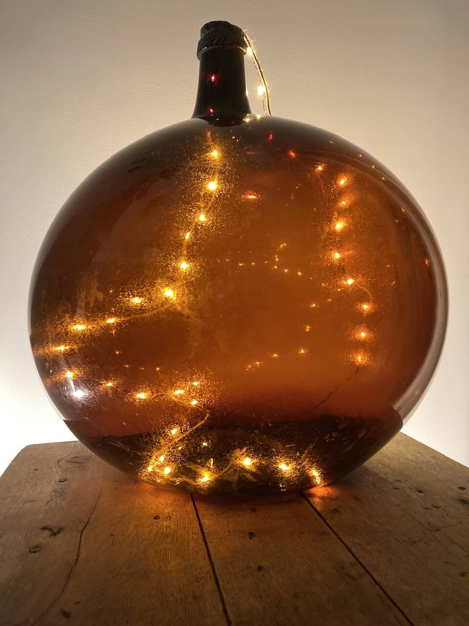 Amber demijohn 50l late 19th century