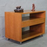 Mid -Century Teak Mobile Two-Sided Cabinet from WR, 1970s.
