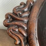 Hollow carved wooden dish