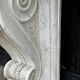 Charles x style fireplace in carrara marble, circa 1880