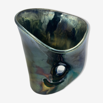 Vase en grés flammé Rambervillers attribué à A. Cytère