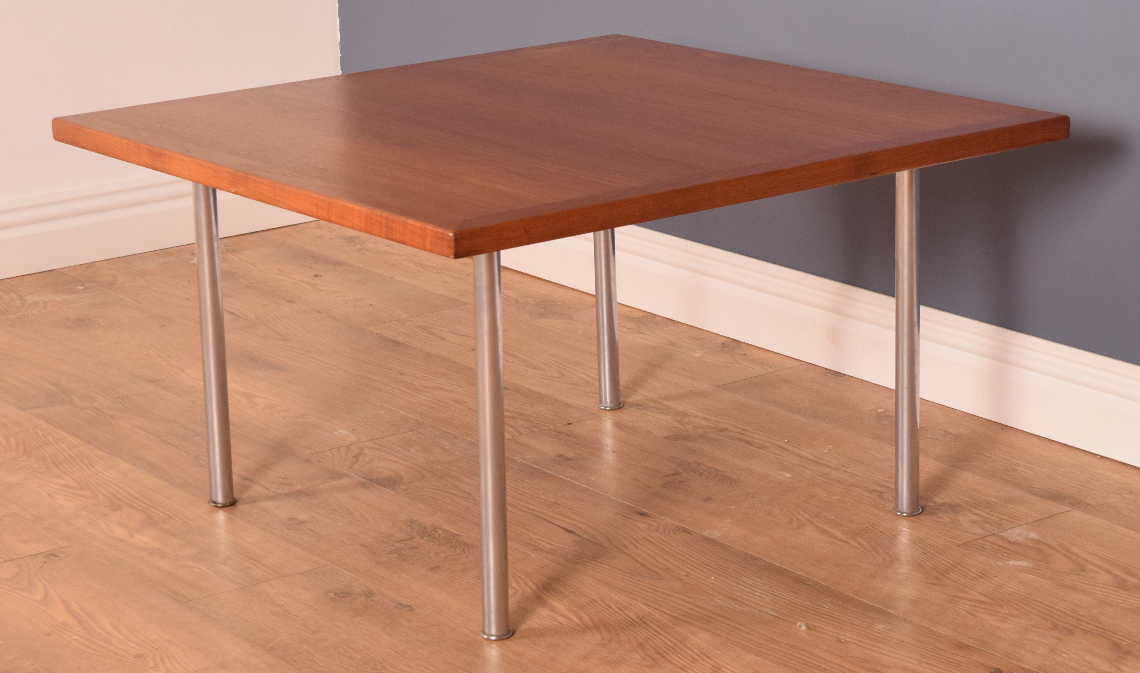 Restored teak & rosewood , chrome coffee table, Hans J Wegner, andreas tuck