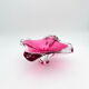 Large Crystal Bowl Bohemia Josef Hospodka 2.6kg Ruby Design 1960
