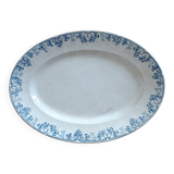 Plat ovale terre de fer Sarreguemines
