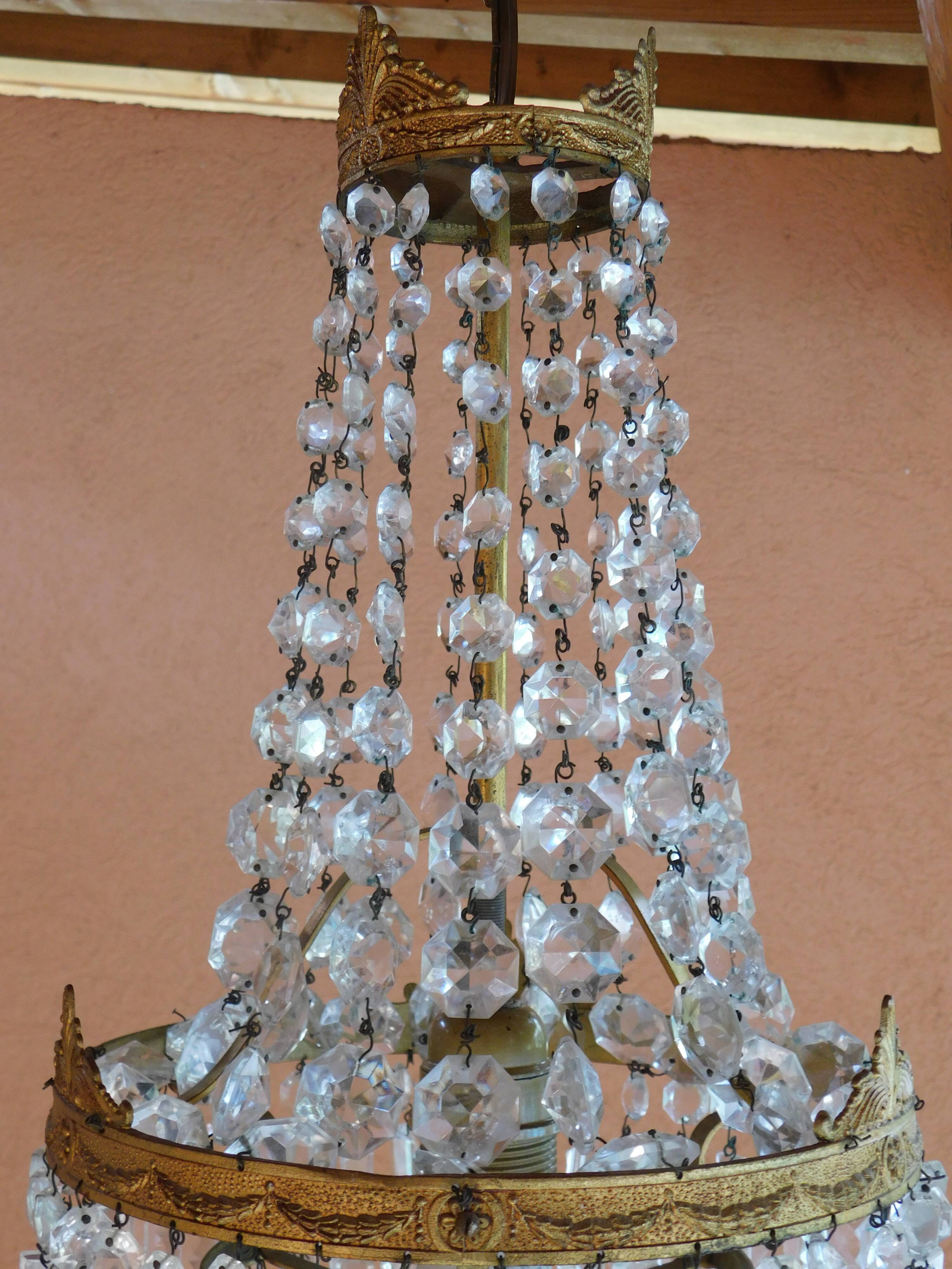 Hot air balloon chandelier with tassels ø 25 cm