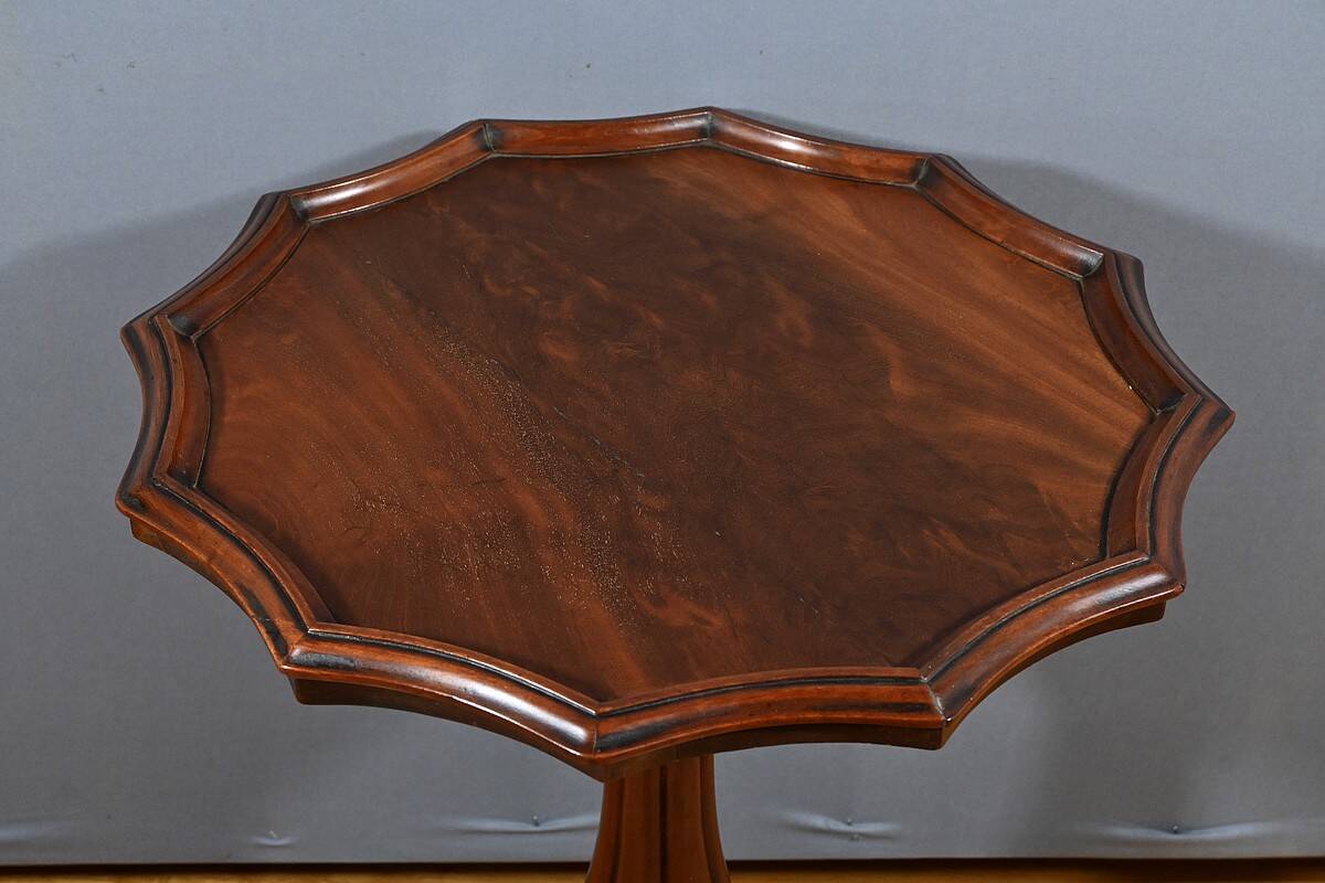Mahogany Tripod Pedestal Table, Louis Philippe Style – 2nd half of the 19th century