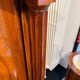 Biedermeier Armoire, Walnut Veneer, Full Columns, Austria/Vienna around 1825