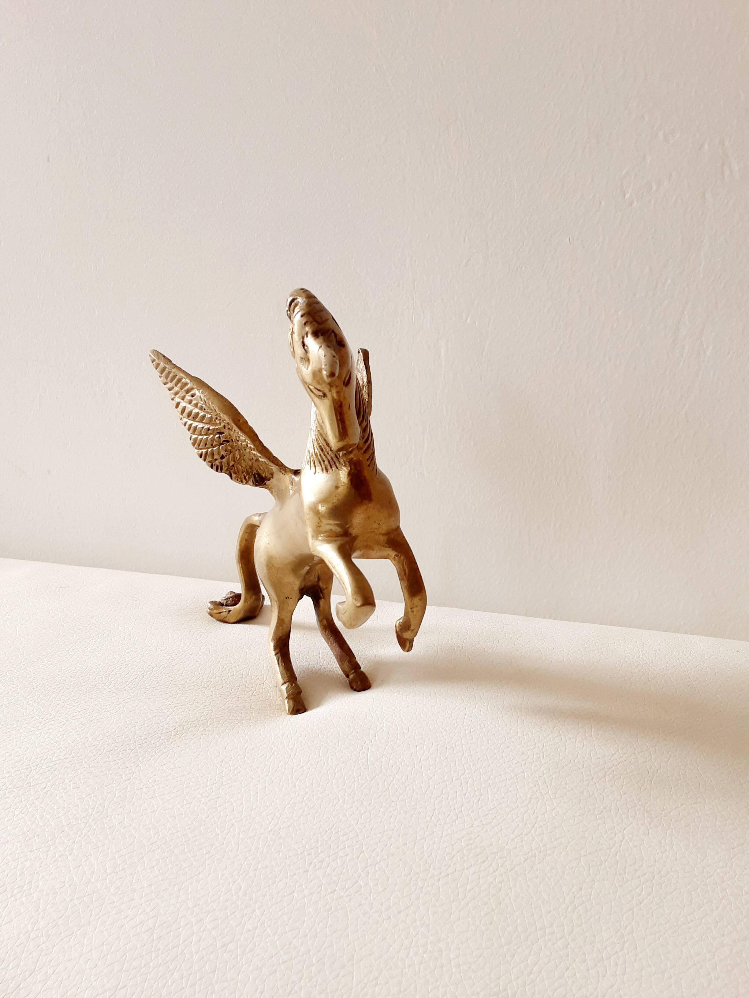Bronze unicorn figure