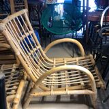 Pair of chairs of bamboo garden