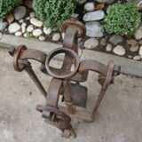Old wrought iron fireplace accessories