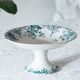 St Amand iron earth compote bowl "Campanule"