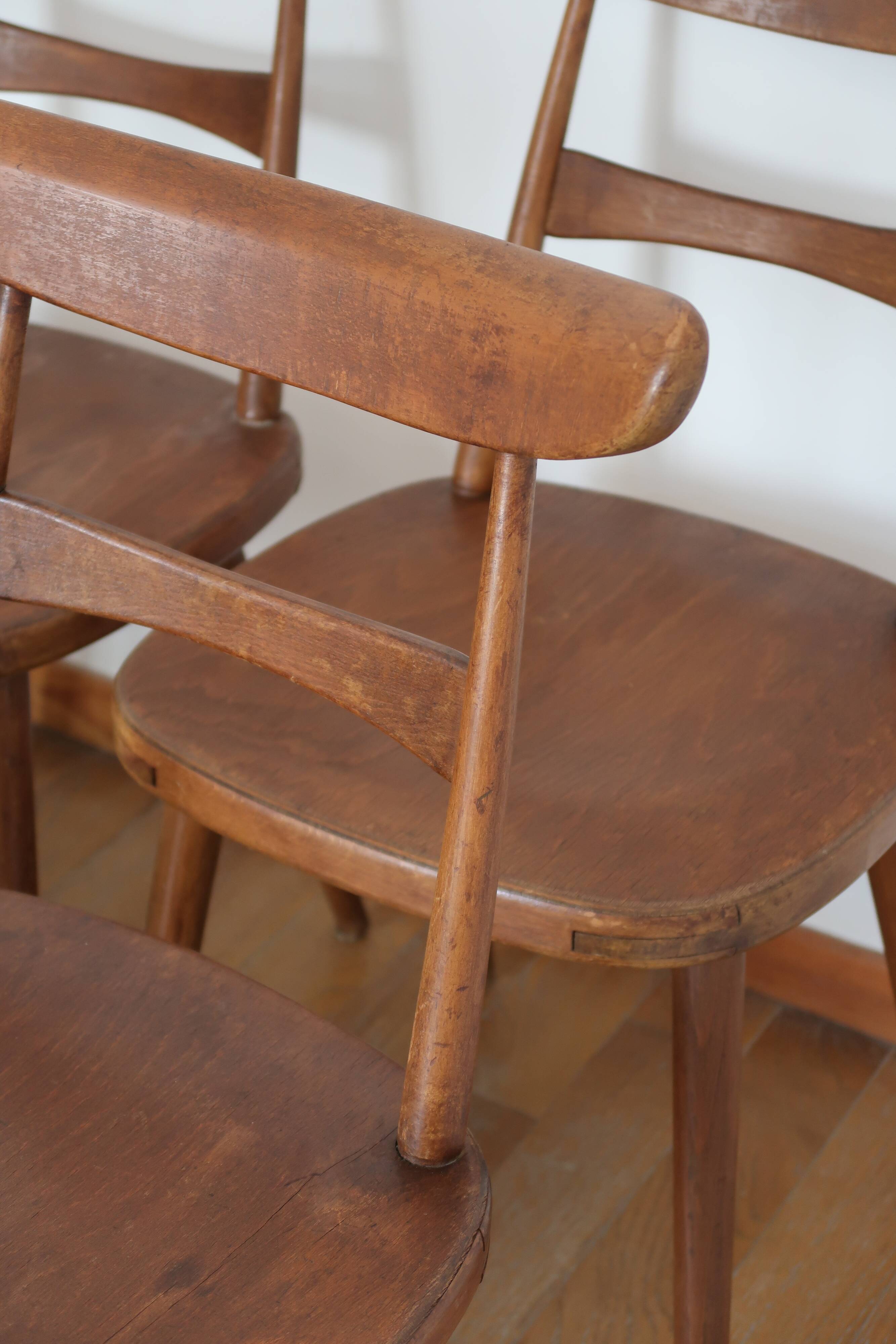 6 Scandinavian bistro chairs