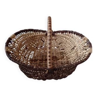 Panier en osier évasé