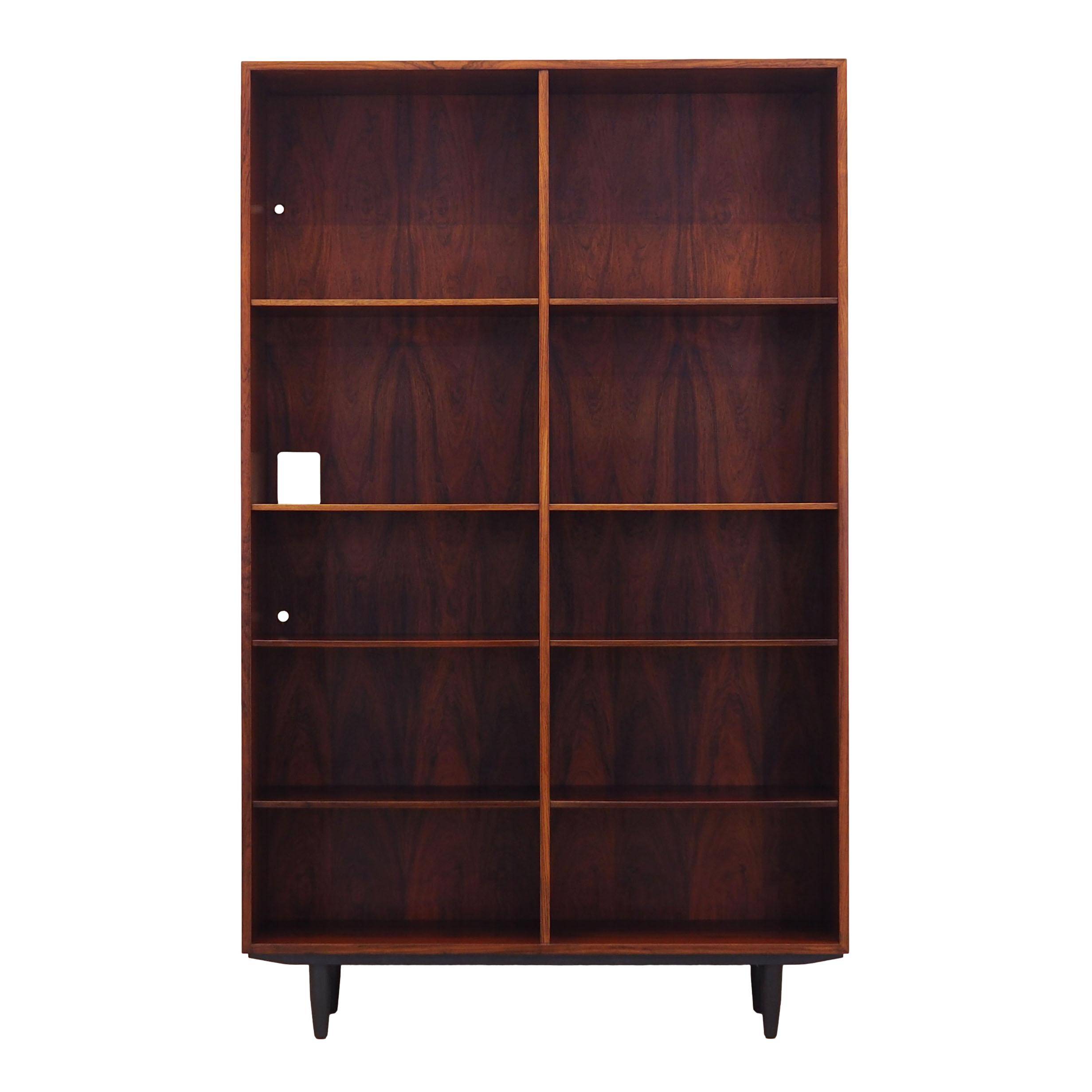 Rosewood bookcase, Danish design, 1970s, manufactured by Omann Jun