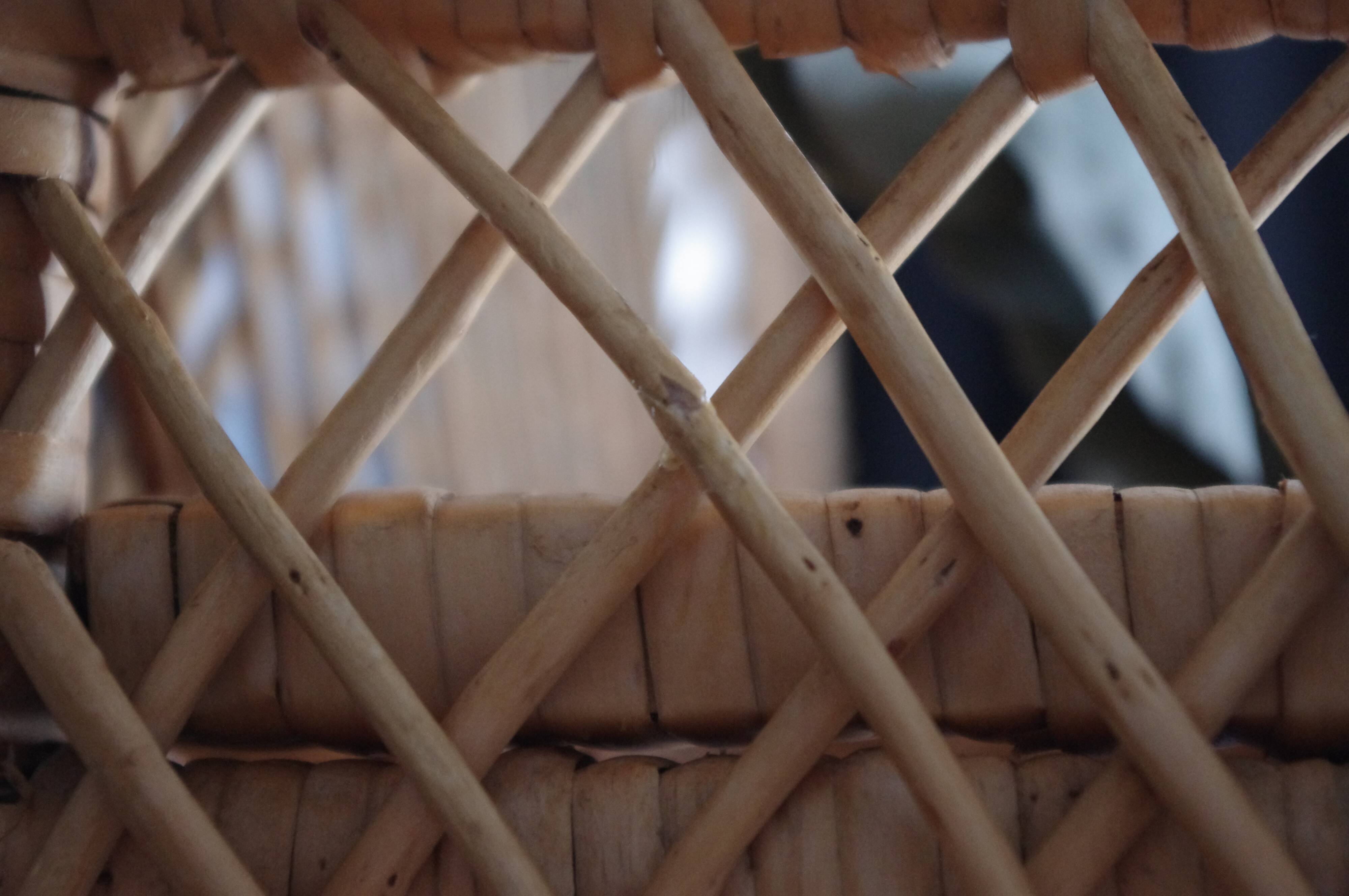 Vintage wicker and rattan