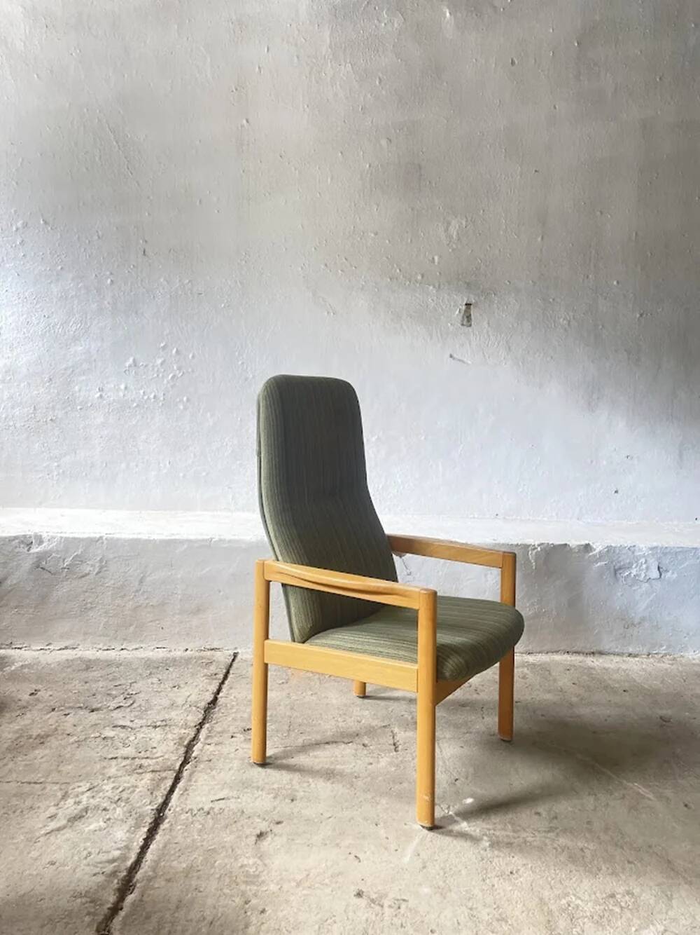 Scandinavian high-back lounge chair