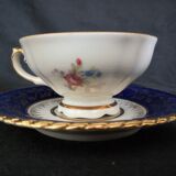 10 cups batch with porcelain saucers from Bavaria D-RW Weissenstadt