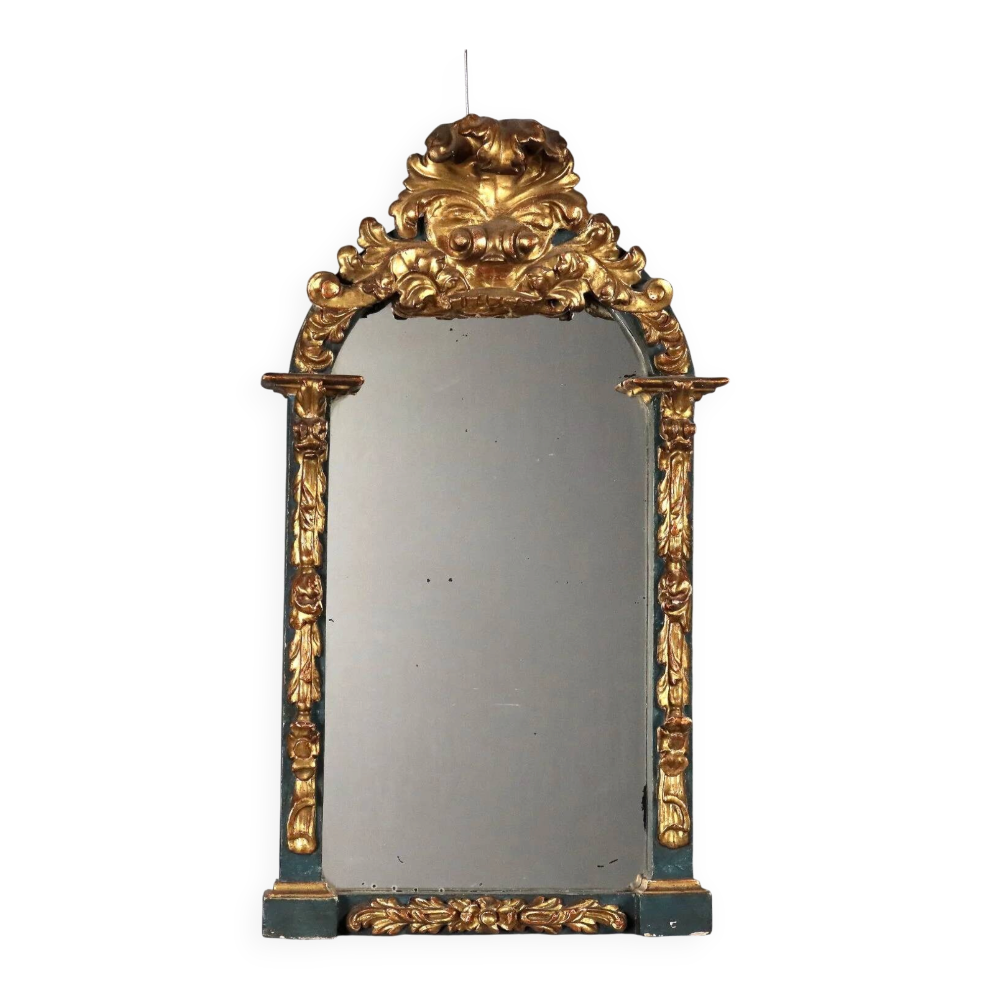 Carved and gilded wooden mirror - Italy 19th century