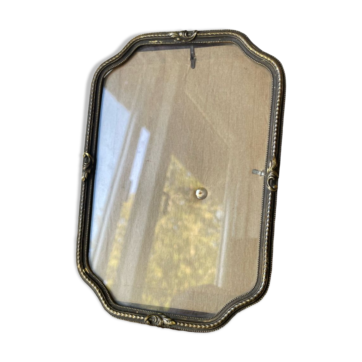 Cadre photo en métal de couleur or vintage 18 cm x 12,5 cm