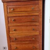 Louis philippe merisier massif style weekly chest of drawers