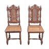 Paire de chaises en chêne