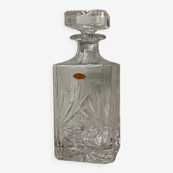 Hand-cut crystal whisky decanter