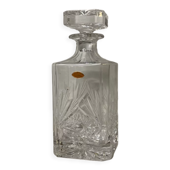 Hand-cut crystal whisky decanter