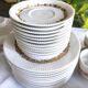 Tapio Wirkkala for Rosenthal Studio-Line “Modulation” porcelain coffee and dessert service, Germany 1970s, 39 pieces