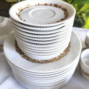 Tapio Wirkkala for Rosenthal Studio-Line “Modulation” porcelain coffee and dessert service, Germany 1970s, 39 pieces
