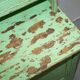 Victorian Green Patinated Buffet, Library or Cabinet