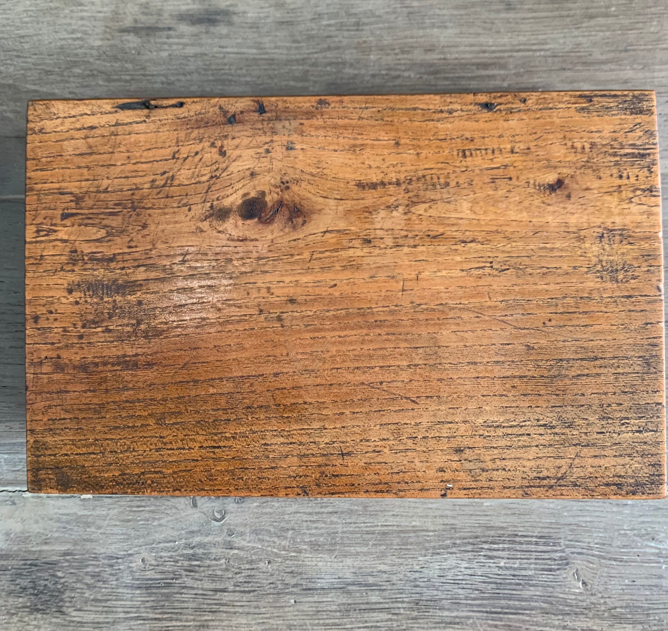 Ancient wooden storage box