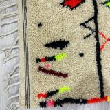 Handmade wool berber rug 200 x 100 cm