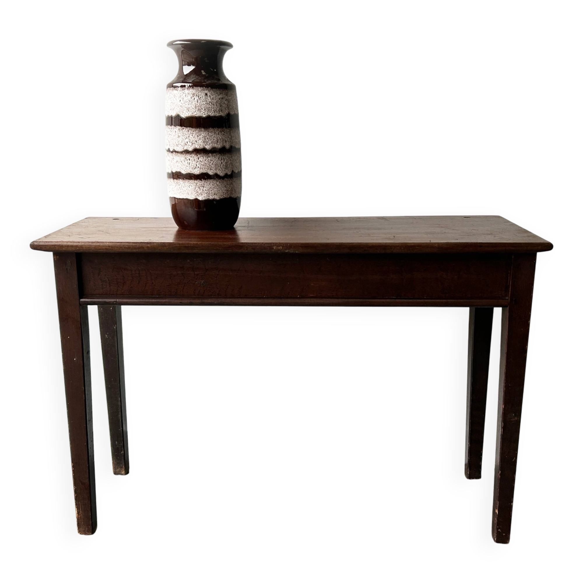 Edwardian solid wood side / console table circa 1880–1910