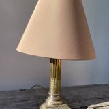 Pair of bedside lamps signed Cailar Bayarden, silver-plated metal, Louis XVI style.