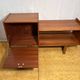 Mid century retro vintage teak telephone Bench Seat 1960