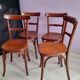 Suite  de  4  chaises  bistrot , éditées  par  fischel