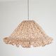 Suspension conique avec volant Emilia "fleurettes"