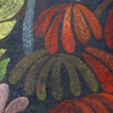 Painted canvas depicting lush nature. Contemporary work.