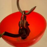 Red plexiglas hanging made in Italy,1950s.