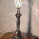 ceramic lamp 51x14 stained glass lampshade Tiffany style