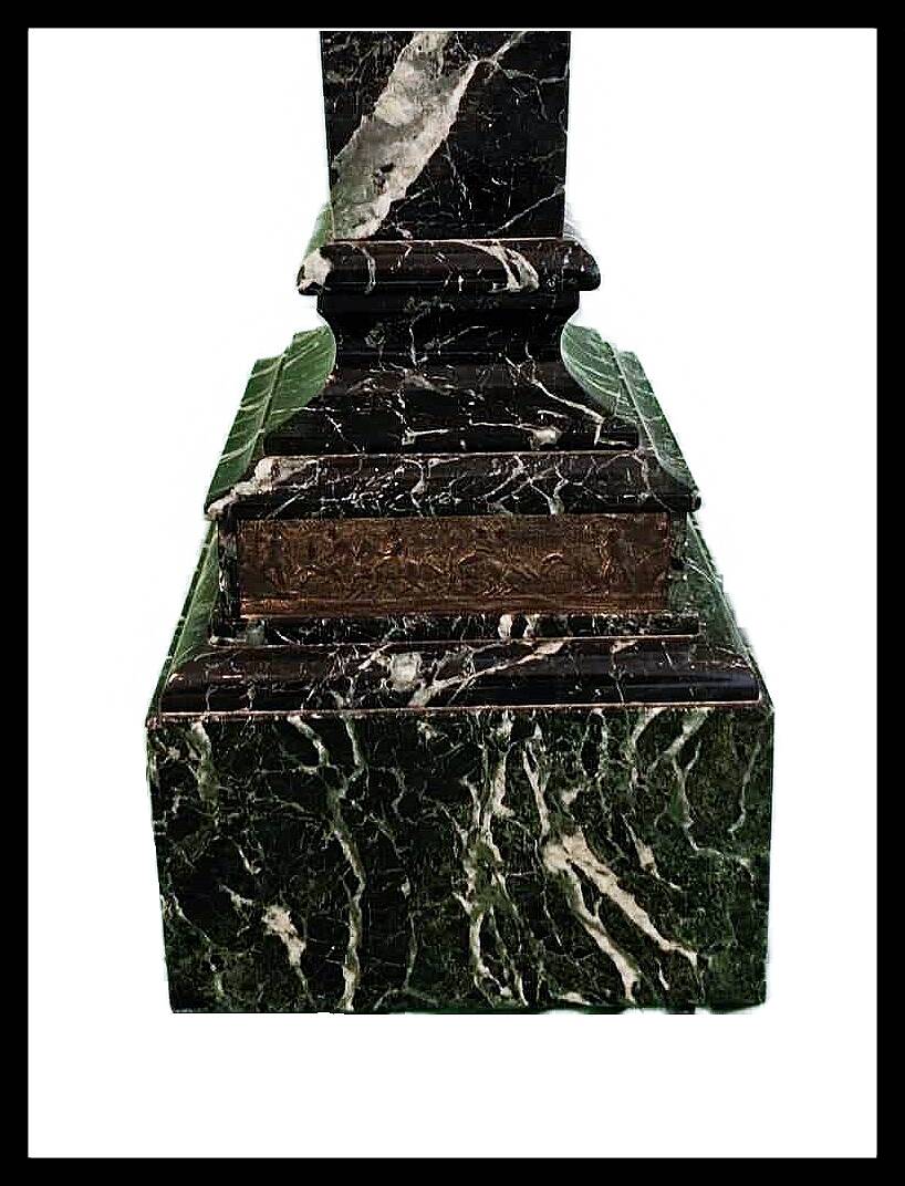 Sea green marble column