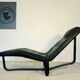 VINTAGE MID-CENTURY BLACK LEATHER CHAISE LOUNGE BY INGMAR RELLING