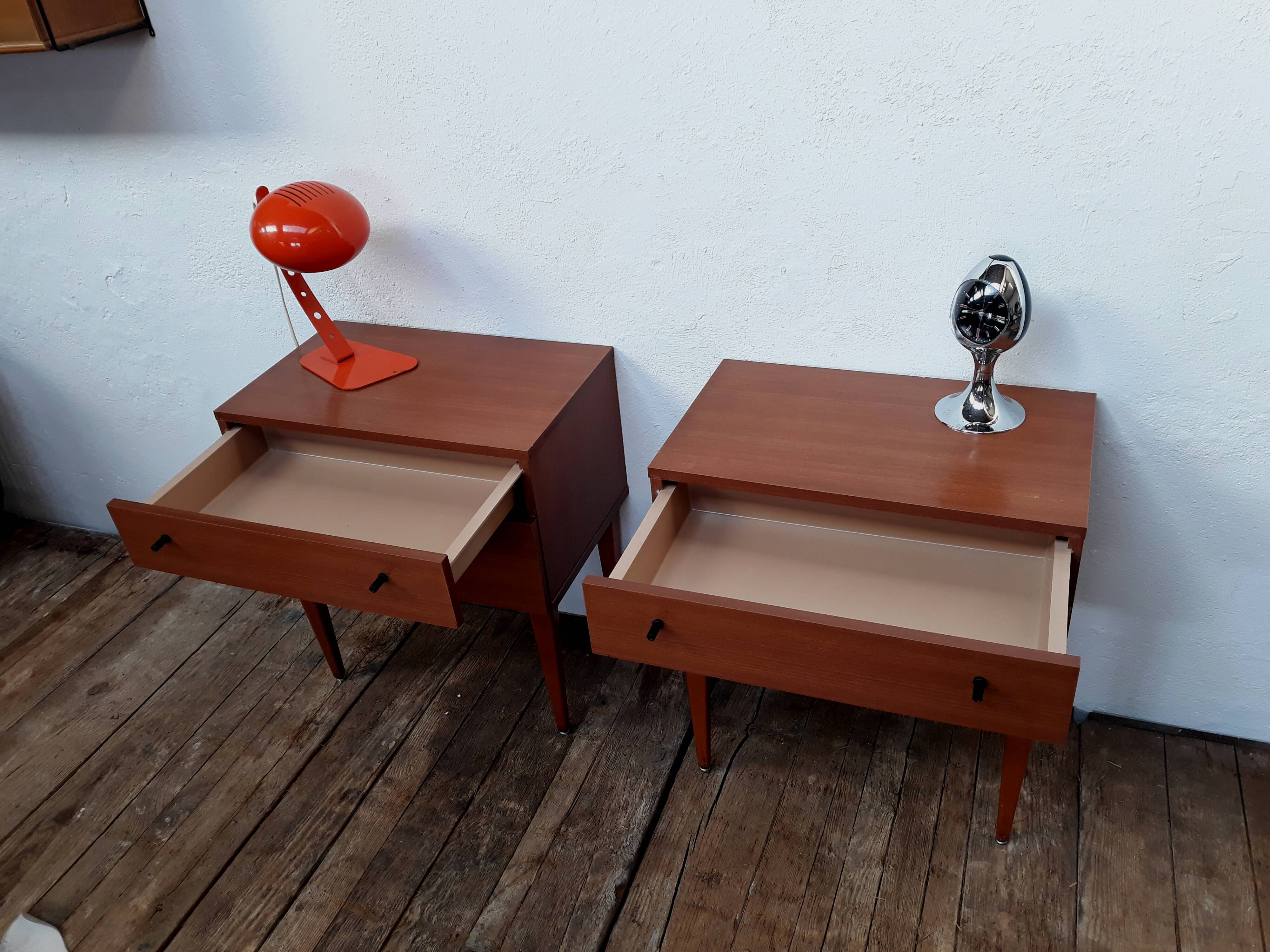 Tables de chevet vintage 1960