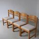 4 solid pine dining chairs | Sweden | 1960s