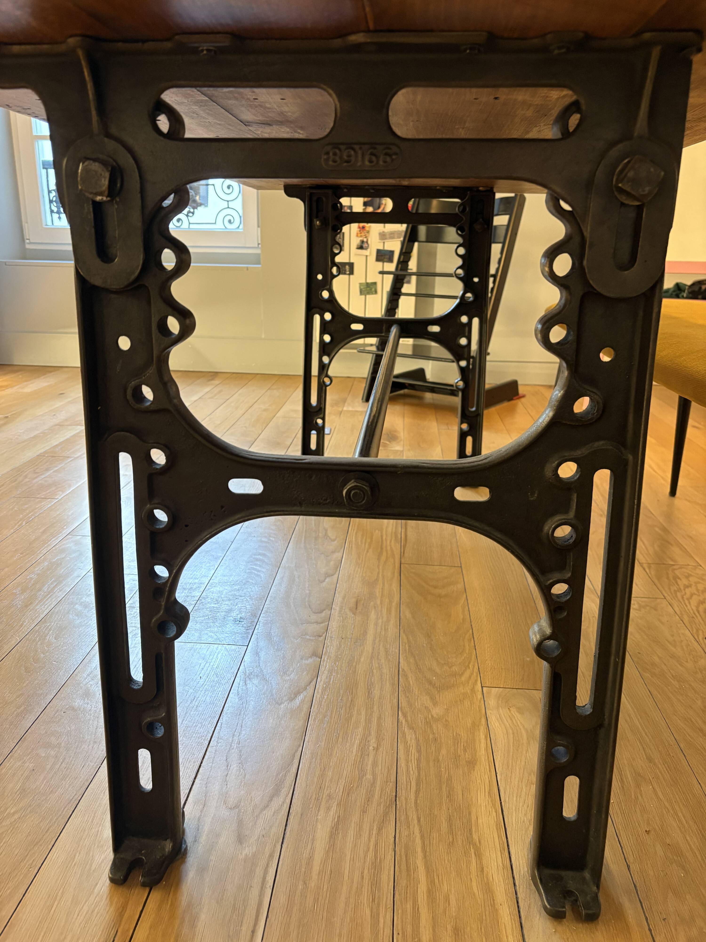 Industrial dining table