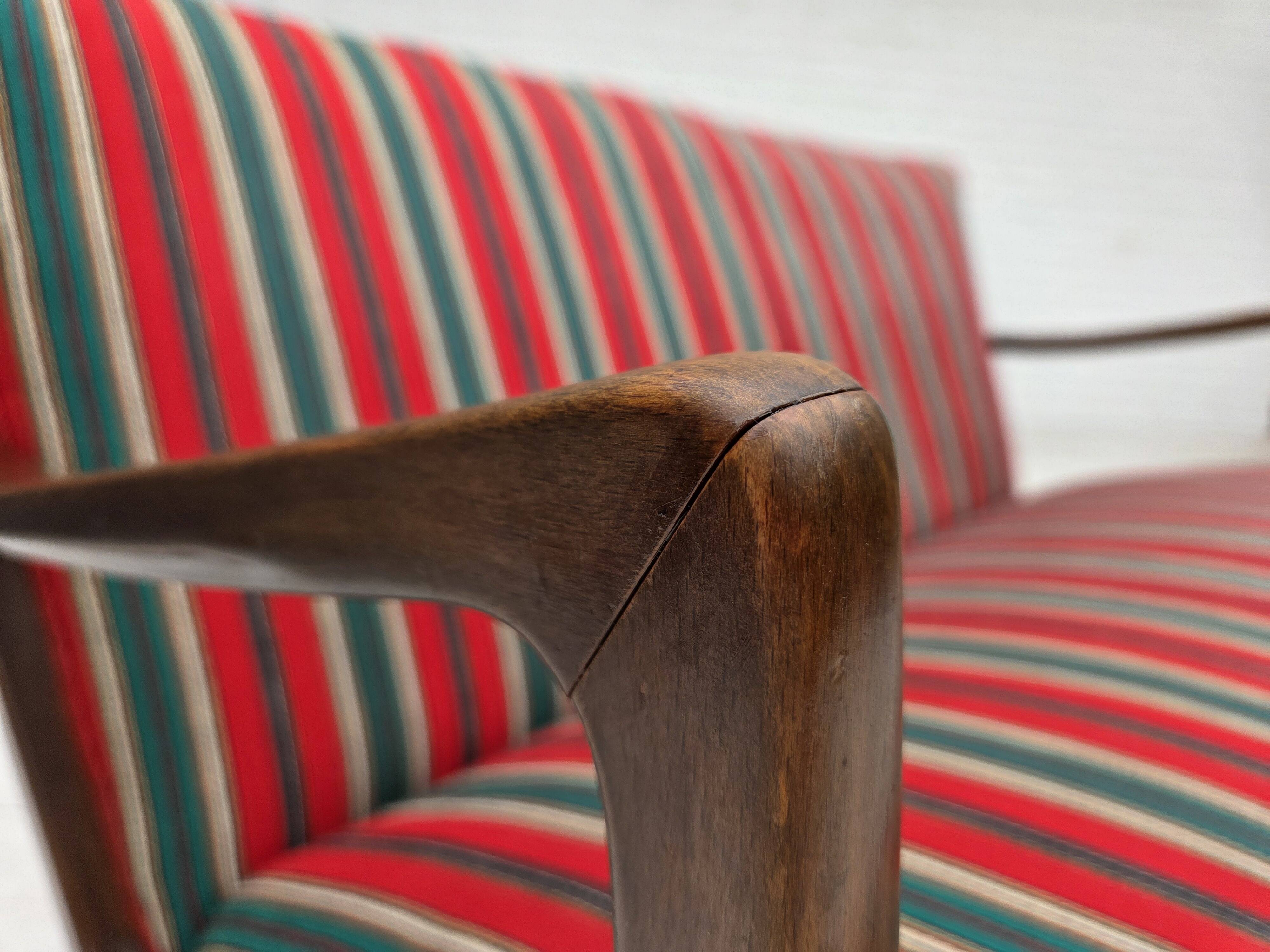 Canapé 2 places danois des années 1960 par Fritz Hansen, laine d'ameublement.