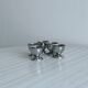 Lot de 5 coquetiers vintage en inox